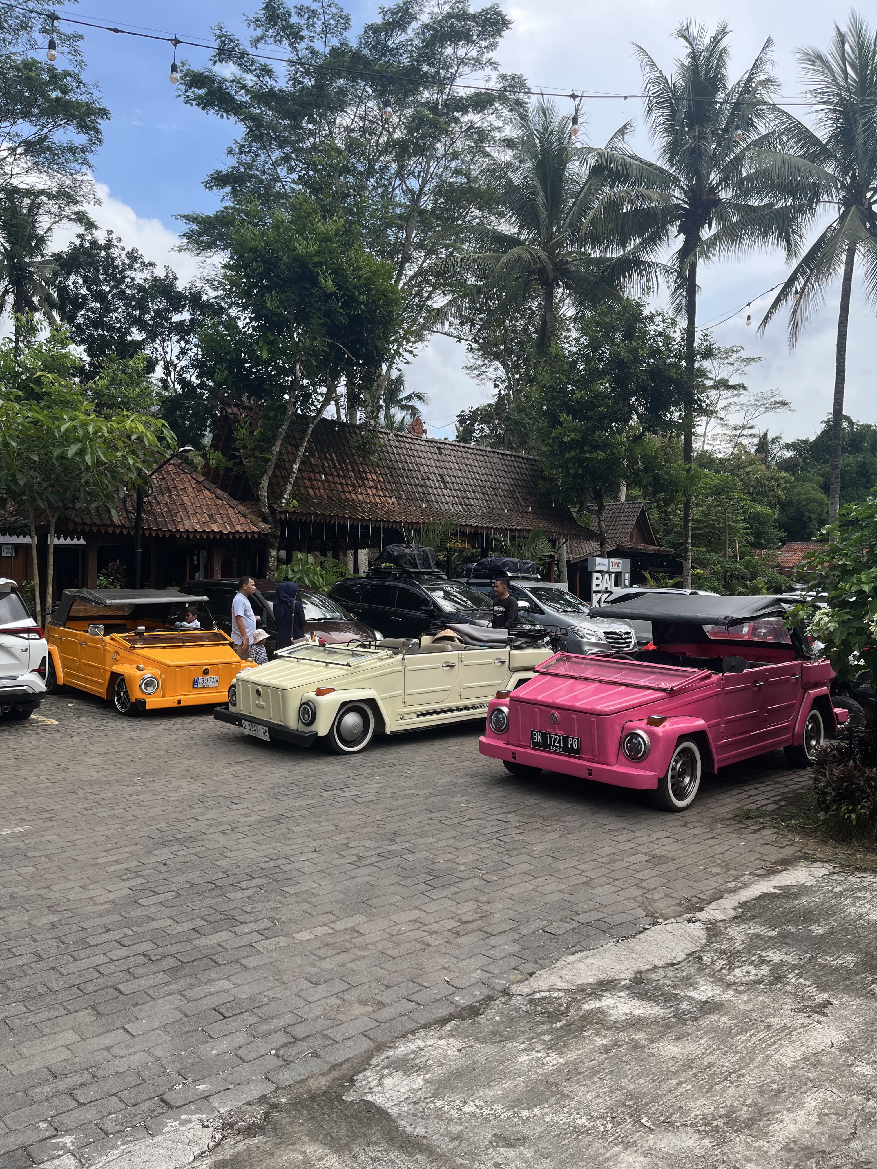 VW Safari Klasik premium di depan pemandangan Candi Borobudur